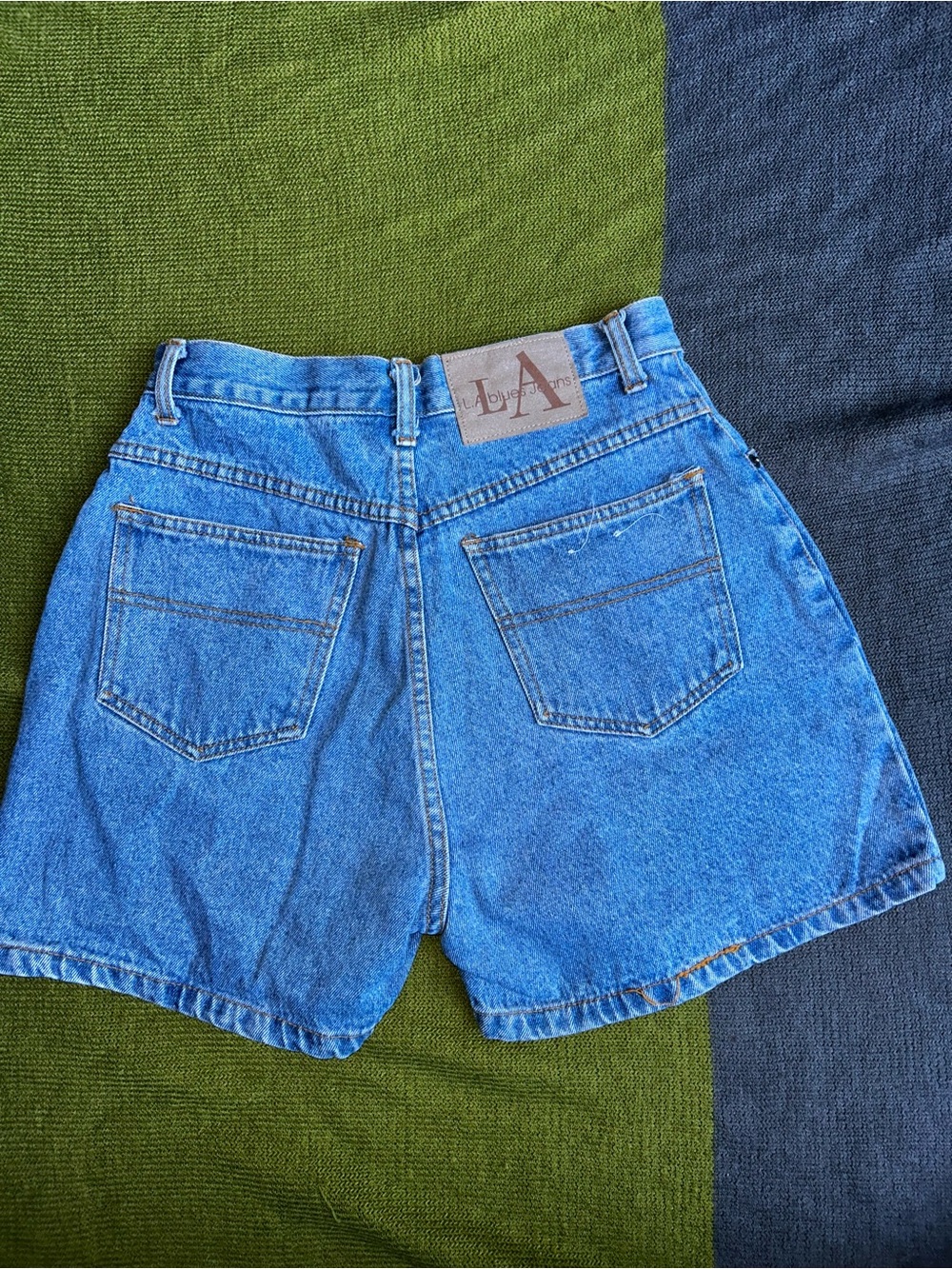 90s Vintage LA Blues Jeans Mom Shorts High Rise SZ 29
